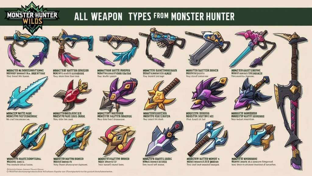 Monster Hunter Wilds Weapons, Monster Hunter Wilds weapon types, Monster Hunter Wilds light weapons, Monster Hunter Wilds heavy weapons, Monster Hunter Wilds technical weapons, best weapons in Monster Hunter Wilds, Monster Hunter Wilds weapon tier list